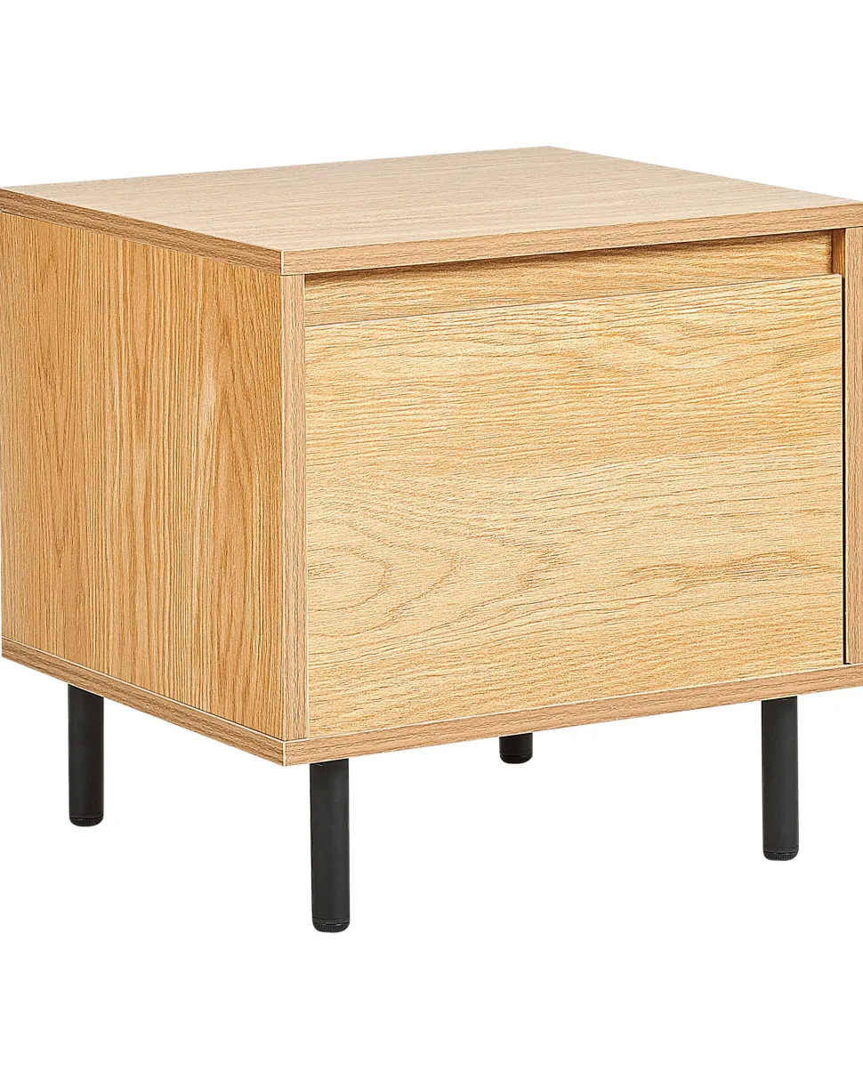 Mesa De Cabeceira Com 1 Gaveta Cor De Madeira Clara Nikea