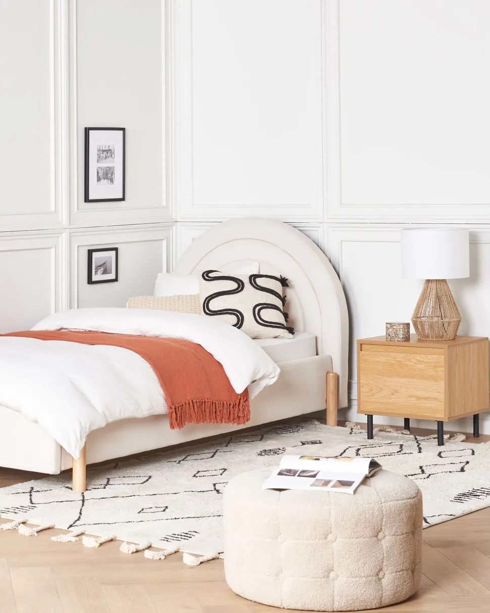 Mesa De Cabeceira Com 1 Gaveta Cor De Madeira Clara Nikea