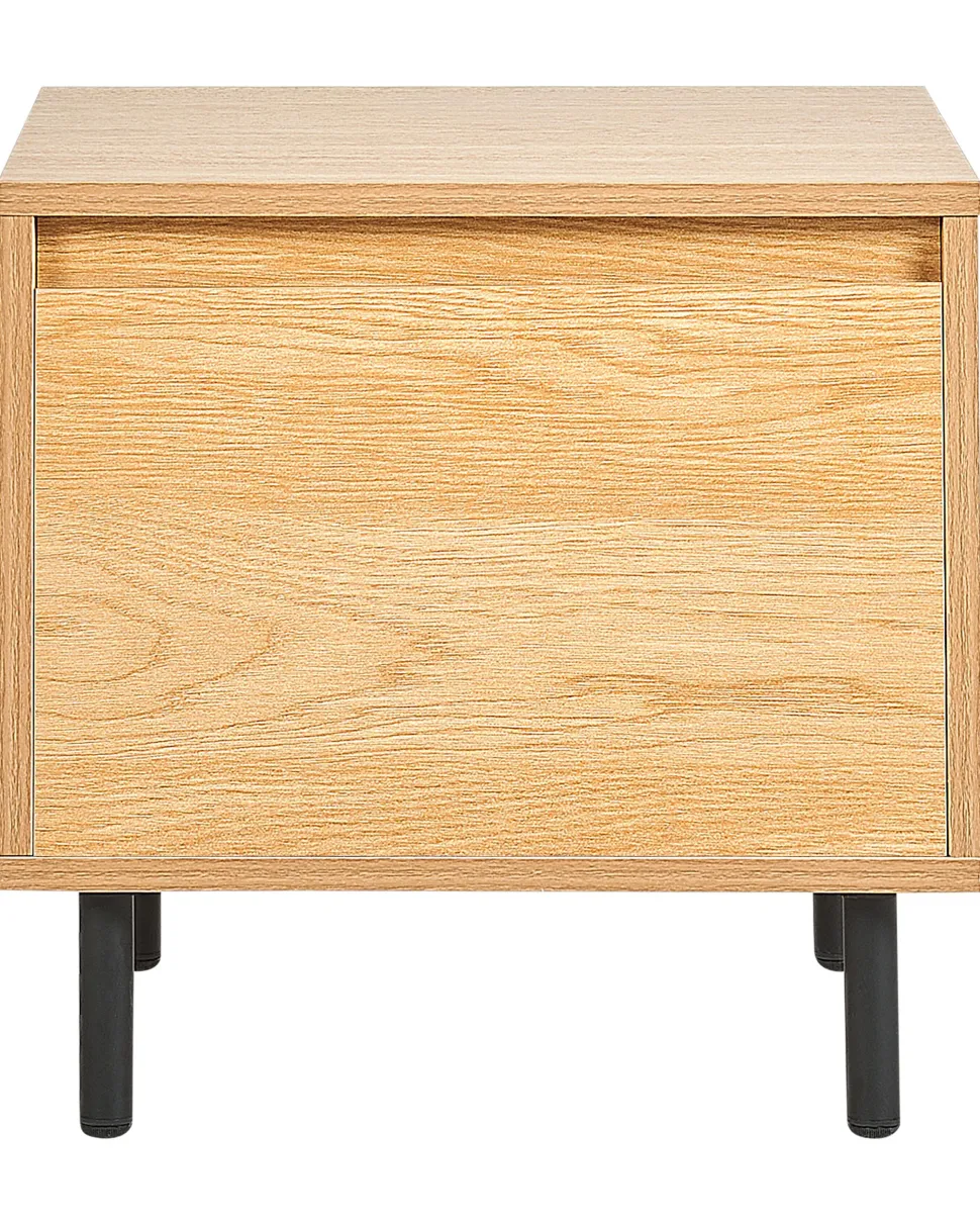 Mesa De Cabeceira Com 1 Gaveta Cor De Madeira Clara Nikea