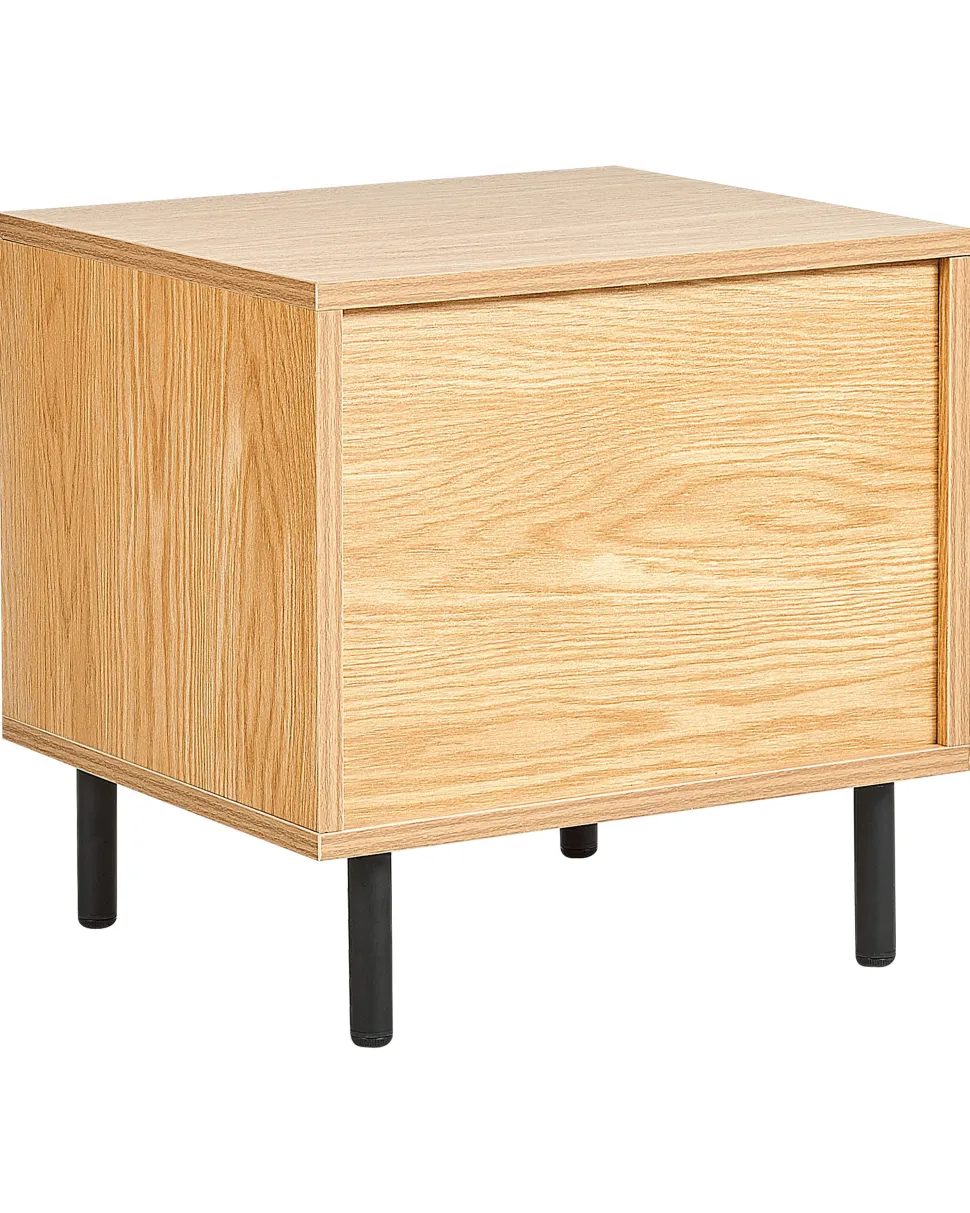 Mesa De Cabeceira Com 1 Gaveta Cor De Madeira Clara Nikea