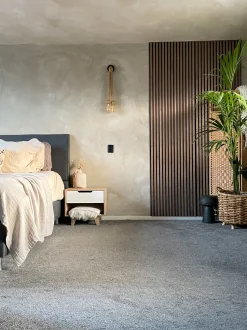 Mesa De Cabeceira Com 1 Gaveta Em Madeira Clara E Branco Spencer