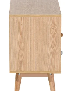 Mesa De Cabeceira Com 2 Gavetas Em Madeira Clara Fargo