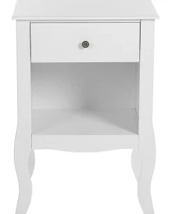 Mesa De Cabeceira Com 1 Gaveta Branca Lane