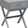 Mesa De Cabeceira Com 1 Gaveta Cinzenta Monroe
