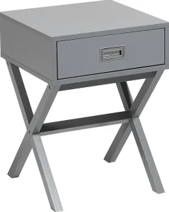 Mesa De Cabeceira Com 1 Gaveta Cinzenta Monroe