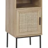 Mesa De Cabeceira Com 1 Porta Em Madeira Clara Pasco