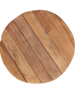 Mesa De Cabeceira Redonda Em Madeira Clara Movas