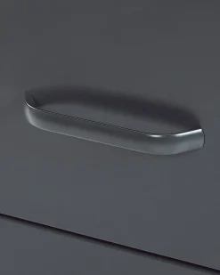 Mesa De Cabeceiracom 2 Gavetas Em Metal Cinzento Escuro Malavi