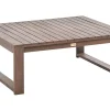 Mesa De Centro Em Madeira Escura De Acacia 90 X 75 Cm Timor Ii