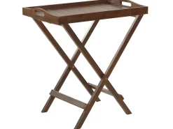 Mesa De Centro Em Madeira Escura De Acacia Amantea