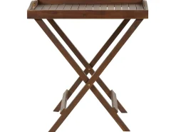 Mesa De Centro Em Madeira Escura De Acacia Amantea