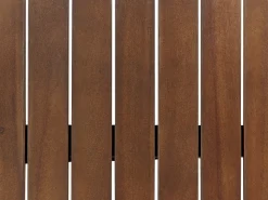 Mesa De Centro Em Madeira Escura De Acacia Amantea