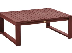Mesa De Centro Em Madeira De Acacia Vermelha Escura 90 X 75 Cm Timor Ii