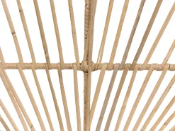 Mesa De Centro Em Rattan Natural E Preto 67 X 67 Cm Cesenatico