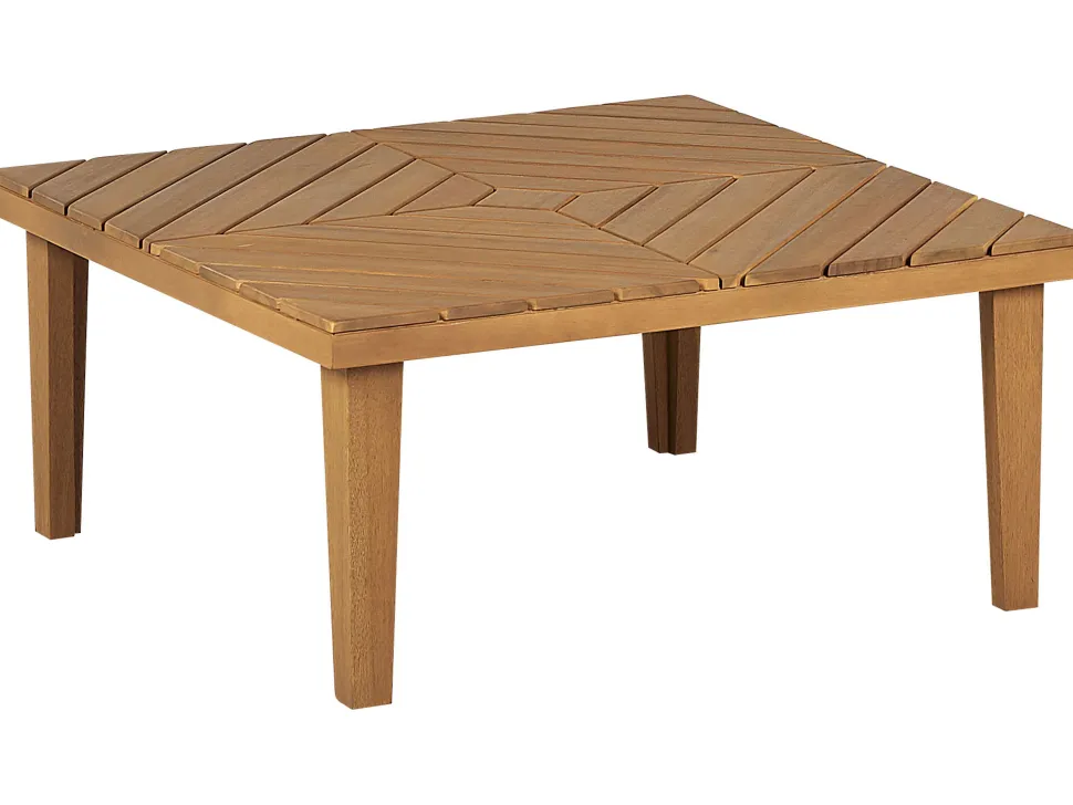 Mesa De Centro Para Jardim Em Madeira De Acacia 70 X 70 Cm Baratti