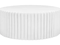 Mesa De Centro Redonda Branca Pozza