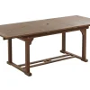 Mesa De Jantar De Jardim Extensivel Em Madeira Escura De Acacia 160/220 X 90 Cm Amantea