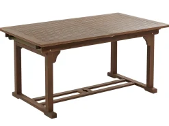Mesa De Jantar De Jardim Extensivel Em Madeira Escura De Acacia 160/220 X 90 Cm Amantea