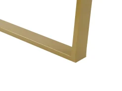 Mesa De Jantar Efeito De Marmore E Dourado 90 X 200 Cm Martynika