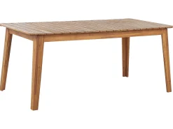 Mesa De Jantar Em Madeira De Acacia Clara 180 X 90 Cm Fornelli