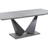 Mesa De Jantar Extensivel Em Efeito De Betao 160/200 X 90 Cm Alcantra