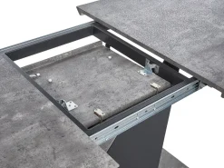 Mesa De Jantar Extensivel Em Efeito De Betao 160/200 X 90 Cm Alcantra