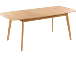 Mesa De Jantar Extensivel Castanha Clara 150/190 X 90 Cm Madox