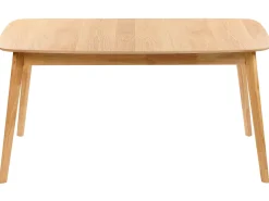 Mesa De Jantar Extensivel Castanha Clara 150/190 X 90 Cm Madox