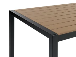 Mesa De Jardim Castanha Clara E Preta 180 X 90 Cm Vernio