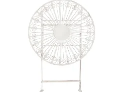Mesa De Jardim Em Metal Branco O 70 Cm Scafa