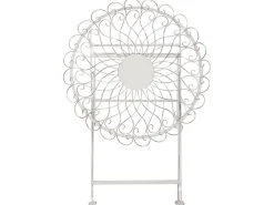 Mesa De Jardim Em Metal Branco O 70 Cm Stiffe