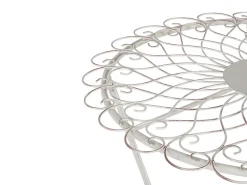 Mesa De Jardim Em Metal Branco O 70 Cm Stiffe
