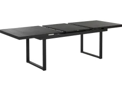 Mesa De Jardim Extensivel Preta 180/240 X 90 Cm Valcanetto