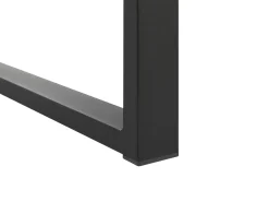 Mesa De Jardim Extensivel Preta 180/240 X 90 Cm Valcanetto