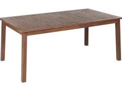 Mesa De Jardim Extensivel Em Madeira De Acacia Escura 180/240 X 100 Cm Cesana