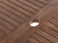 Mesa De Jardim Extensivel Em Madeira De Acacia Escura 180/240 X 100 Cm Cesana