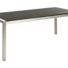 Mesa De Jardim Preta 180 X 90 Cm Vernio