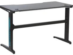 Mesa Gaming Preta Com Iluminação Led Rgb 120 X 60 Cm Doran