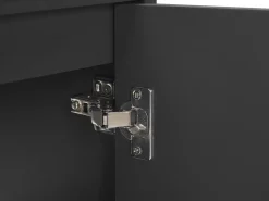 Movel De Casa De Banho E Espelho Castanho Claro E Preto 100 Cm Teruel