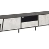 Movel De Tv Com 1 Gaveta E 2 Portas Cinzento Claro E Preto Blackpool