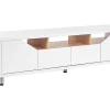 Movel De Tv Com 2 Gavetas E 2 Portas Branco Cinci