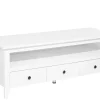 Movel De Tv Com 3 Gavetas E 1 Prateleira Branco Berkeley