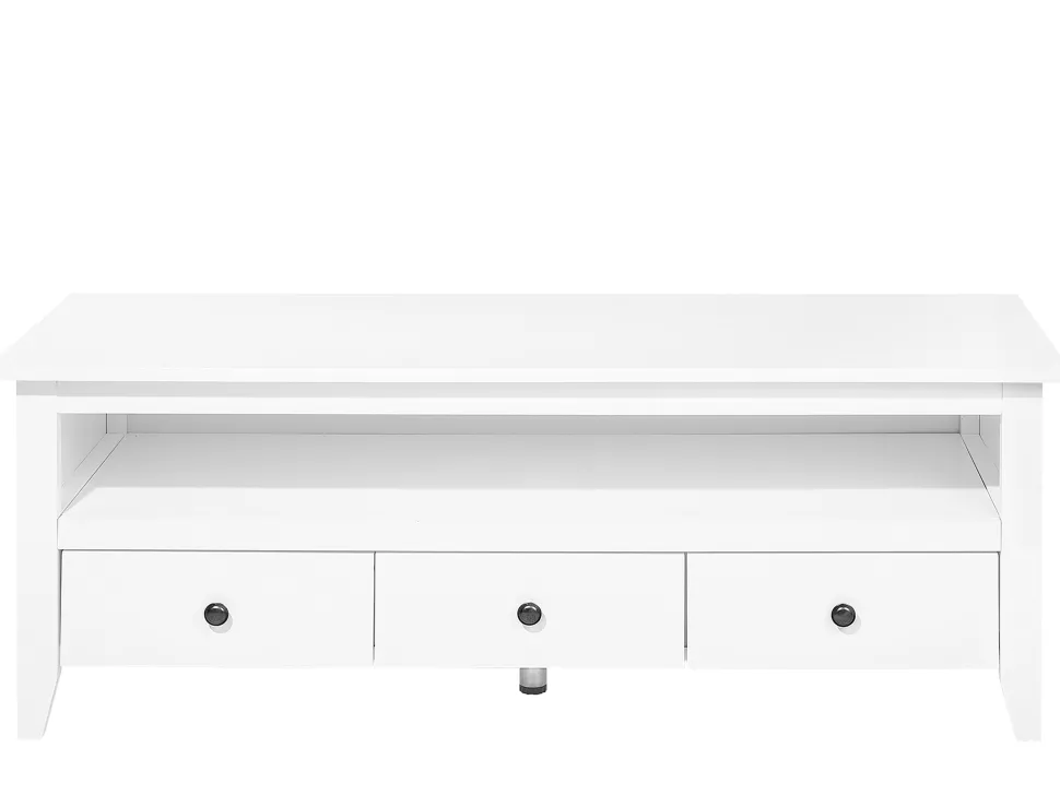 Movel De Tv Com 3 Gavetas E 1 Prateleira Branco Berkeley