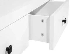 Movel De Tv Com 3 Gavetas E 1 Prateleira Branco Berkeley