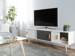 Movel De Tv Com 3 Portas Branco Indiana