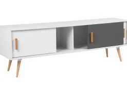 Movel De Tv Com 3 Portas Branco Indiana