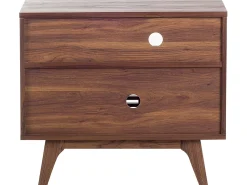 Movel De Tv Com 2 Portas Cor De Madeira Escura Cleveland