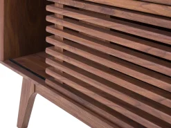 Movel De Tv Com 2 Portas Cor De Madeira Escura Cleveland