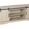 Movel De Tv Com 2 Portas Em Madeira Clara Ulan