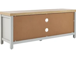 Movel De Tv Com 2 Portas E 2 Prateleiras Em Cinzento E Madeira Clara Hamp